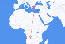 Flyreiser fra Luena, Angola til Samos, Hellas