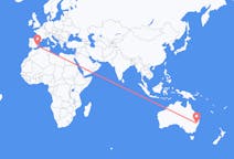Flyreiser fra Tamworth, Australia til Murcia, Spania