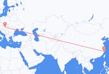 Flyg från Wenzhou, Kina till Budapest, Ungern