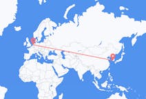 Flyreiser fra Gwangju, Sør-Korea til Amsterdam, Nederland