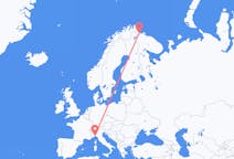 Flights from Genoa, Italy to Kirkenes, Norway