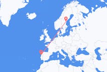 Fly fra Sundsvall til Porto