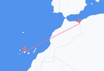 Vluchten van Oujda, Marokko naar Tenerife, Spanje