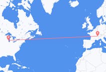 Flyreiser fra Milwaukee, USA til Genève, Sveits