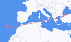 Flights from Bursa, Turkey to Funchal, Portugal