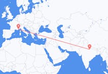 Flyrejser fra Lucknow, Indien til Nice, Frankrig