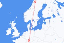 Flights from Hemavan, Sweden to Thal, Switzerland