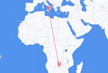 Flights from Victoria Falls, Zimbabwe to Catania, Italy
