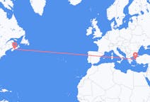 Flyreiser fra Halifax, til Mytilene