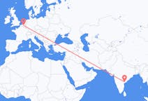 Flyreiser fra Vijayawada, India til Brussel, Belgia