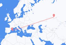 Flights from Omsk, Russia to Palma de Mallorca, Spain