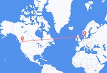 Flyrejser fra Kamloops, Canada til Aalborg, Danmark