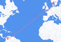 Flyrejser fra Bogotá, Colombia til Aarhus, Danmark