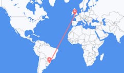 Flyreiser fra Porto Alegre, Brasil til Exeter, England