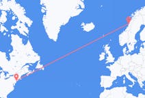 Loty z miasta Nowy Jork do miasta Sandnessjøen