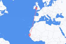 Voli da Ziguinchor, Senegal to Newquay, Inghilterra