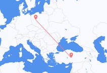 Vluchten uit Poznań, Polen naar Kayseri, Turkije