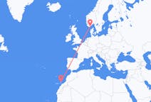 Loty z Kristiansand, Norwegia z Lanzarote, Hiszpania
