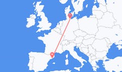 Vols de Barcelone, Espagne vers Lübeck, Allemagne