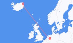 Flights from the city of Cologne, Germany to the city of Egilsstaðir, Iceland