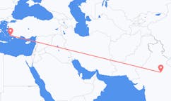 Flights from Gwalior, India to Kos, Greece