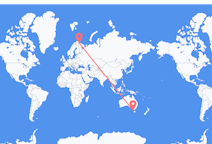 Flights from King Island, Australia to Kirkenes, Norway