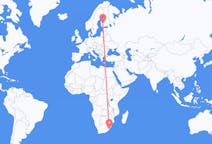 Flyreiser fra Margate, KwaZulu-Natal, Sør-Afrika til Tammerfors, Finland