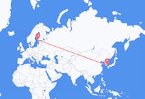 Loty z Busan, Korea Południowa do Turku, Finlandia