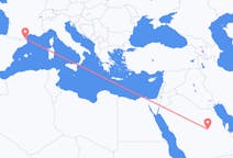 Flights from from Riyadh to Perpignan