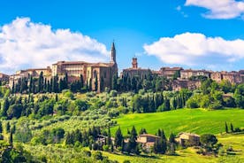 Opastettu päiväretki Toscanaan Roomasta lounaalla ja viininmaistelulla