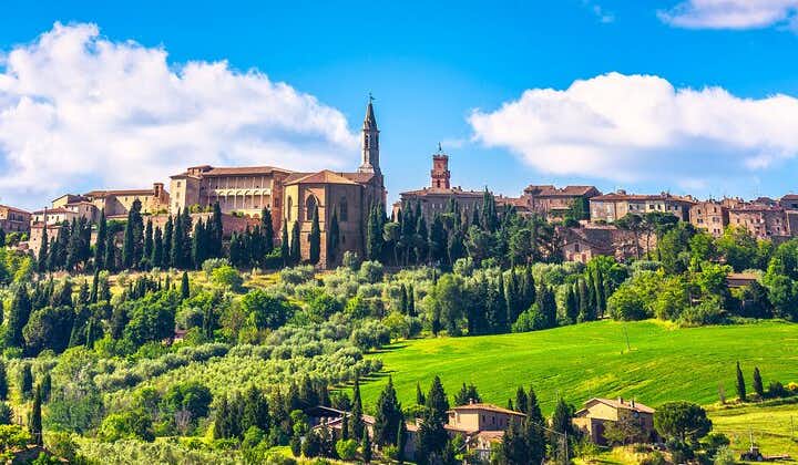 Sightseeingtour van Toscane in één dag vanuit Rome, inclusief lunch en wijnproeverij 