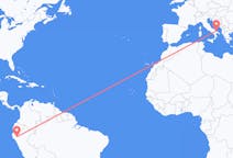 Flyreiser fra Jaen, Peru til Bari, Italia