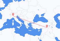 Flyg från Milano till Mardin