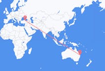 Flyrejser fra Brisbane, Australien til Samsun, Tyrkiet