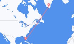 Loty z Key West w Stanach Zjednoczonych do Narsarsuaqa na Grenlandii