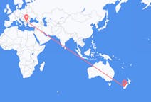 Flyg från Komani, Nya Zeeland till Sofia, Bulgarien