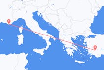Vols depuis la ville de Denizli vers la ville de Toulon