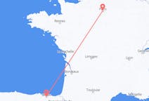 Flyrejser fra Bilbao, Spanien til Paris, Frankrig