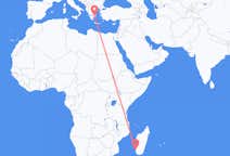 Flyreiser fra Toliara, Madagaskar til Athen, Hellas