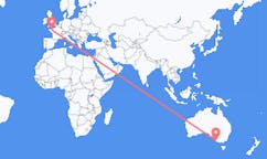 Flyreiser fra Mount Gambier, Australia til Rennes, Frankrike