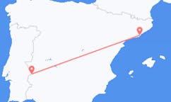 Flyreiser fra Barcelona, Spania til Badajoz, Spania