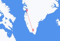 Vuelos de Narsarsuaq, Groenlandia a Qasigiannguit, Groenlandia