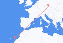 Vols depuis la ville de Pardubice vers la ville de Fuerteventura