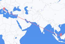 Flyg från Kuching, Malaysia till Rom, Italien