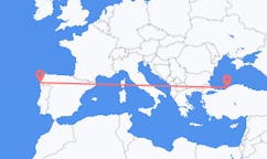 Flyreiser fra Zonguldak, Tyrkia til Vigo, Spania