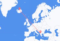Flights from Akureyri, Iceland to Ohrid, North Macedonia