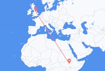 Flights from Gambela, Ethiopia to Doncaster, the United Kingdom