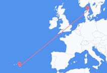 Flights from Aalborg, Denmark to Ponta Delgada, Portugal