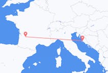 Flyreiser fra Zadar, Kroatia til Bergerac, Frankrike