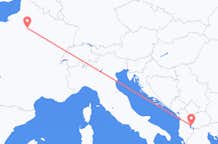 Loty z Ochryda, Macedonia Północna do Paryża, Francja